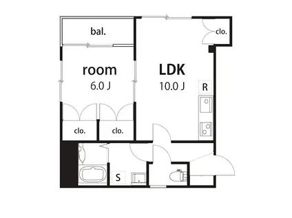 ラビータ(1LDK/1階)の間取り写真