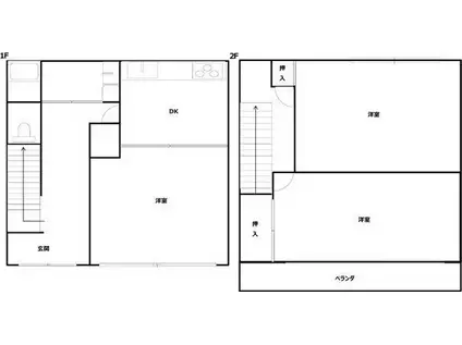 メゾン玉野C棟(3DK/1階)の間取り写真
