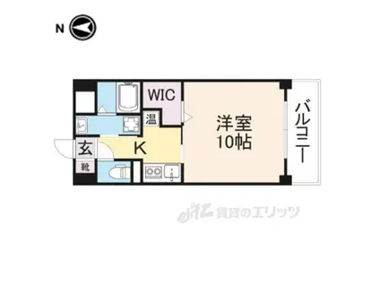 アイリスハイツ8号館(1K/2階)の間取り写真