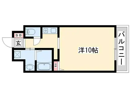 ブルーム土山(ワンルーム/5階)の間取り写真