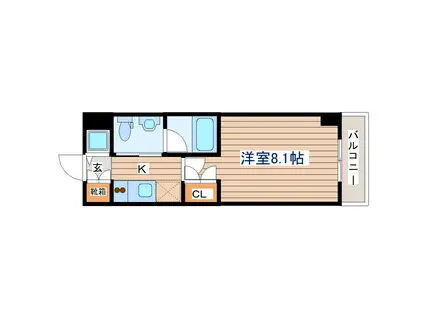 レジデンス仙台駅東(1K/5階)の間取り写真