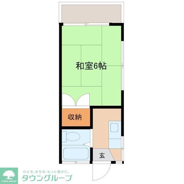 田所コーポ(ワンルーム/3階)の間取り写真