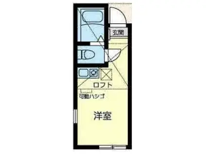 ユナイト井土ヶ谷スィーツベリーオペラ(ワンルーム/1階)の間取り写真