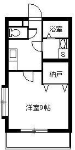 エアリアル坂之上(1K/2階)の間取り写真