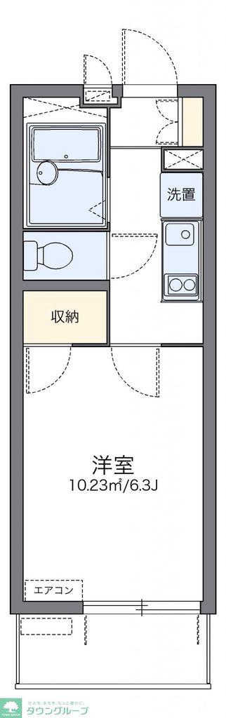 レオパレスアンドゥドゥ(1K/4階)の間取り写真