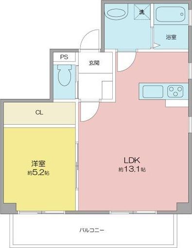 マイステージ大久手(1LDK/2階)の間取り写真