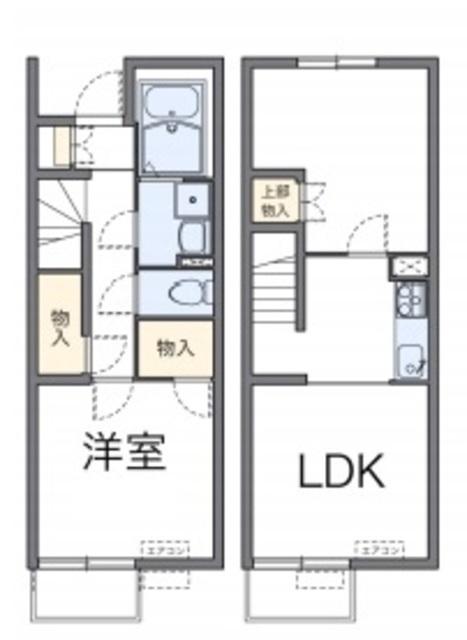 レオネクスト柿の木(2LDK/1階)の間取り写真