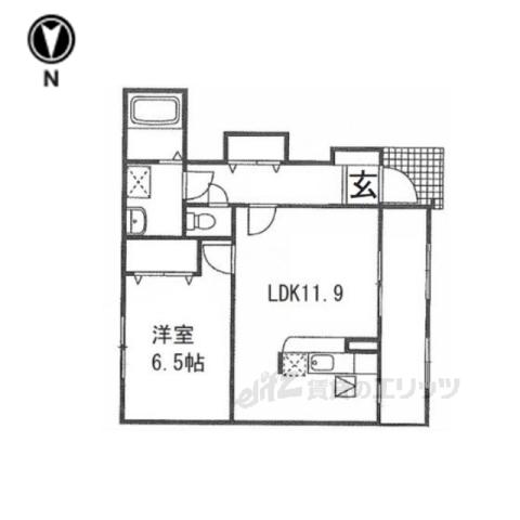 フレスケッツァ(1LDK/1階)の間取り写真