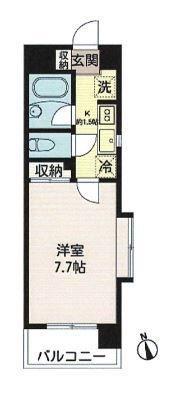 MAISON DE F(1K/5階)の間取り写真