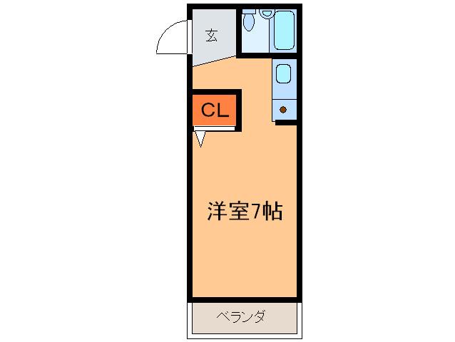 ジョイフル守山2(ワンルーム/1階)の間取り写真