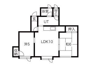 メゾンシャングリラ(2LDK/2階)の間取り写真