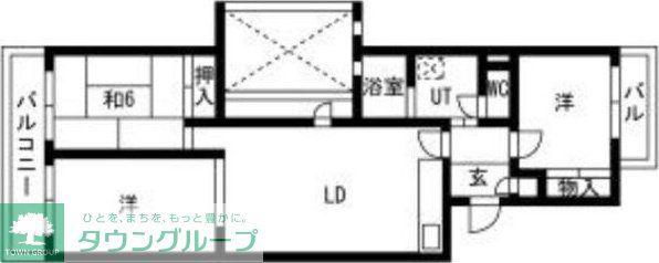アーバンドエル猪高台(3LDK/2階)の間取り写真