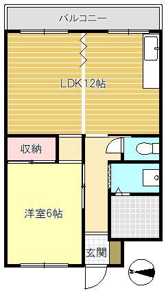 サラダイシャルマン(1LDK/1階)の間取り写真
