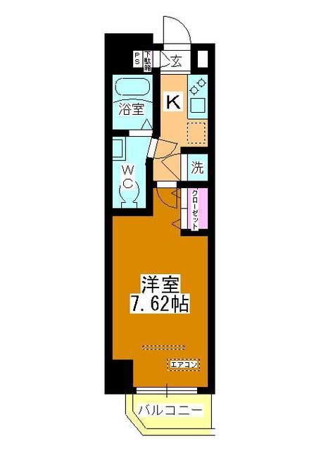アルファコート西川口6(1K/3階)の間取り写真