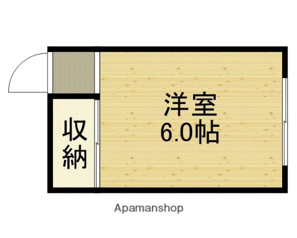 生野ハイツ(ワンルーム/4階)の間取り写真