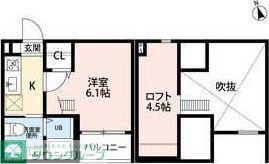 ＪＲ東海交通事業城北線 小田井駅 徒歩8分 2階建 築9年(1K/2階)の間取り写真