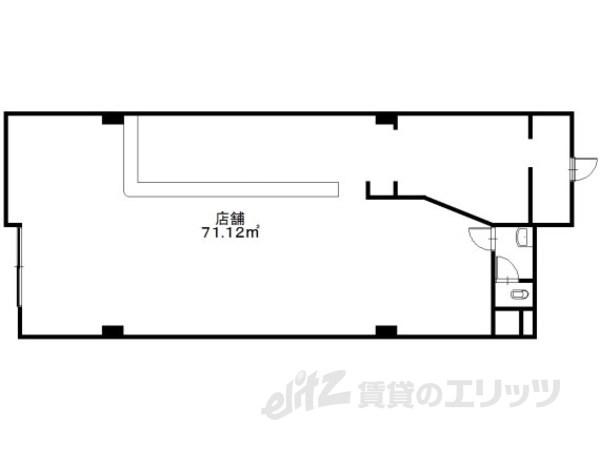 ラフェスタ彦根1(ワンルーム/1階)の間取り写真