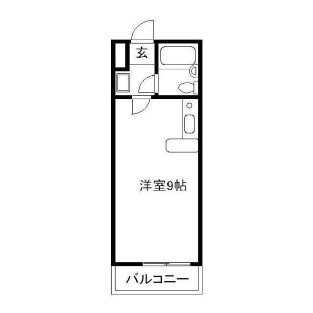 ピアベルドミール(ワンルーム/1階)の間取り写真