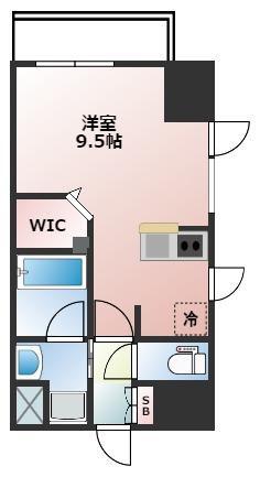 AQUA MAMA博多駅南(ワンルーム/3階)の間取り写真