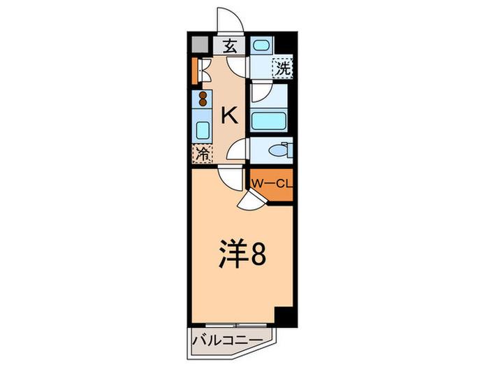 ノエル千駄木(1K/7階)の間取り写真