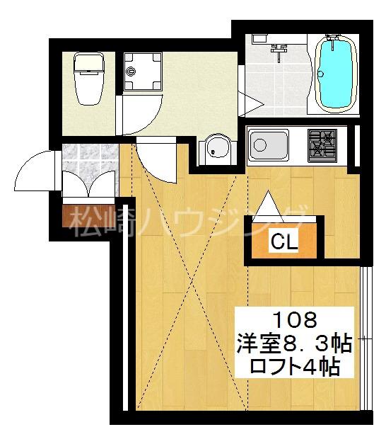 アイスタイル方南町(ワンルーム/1階)の間取り写真
