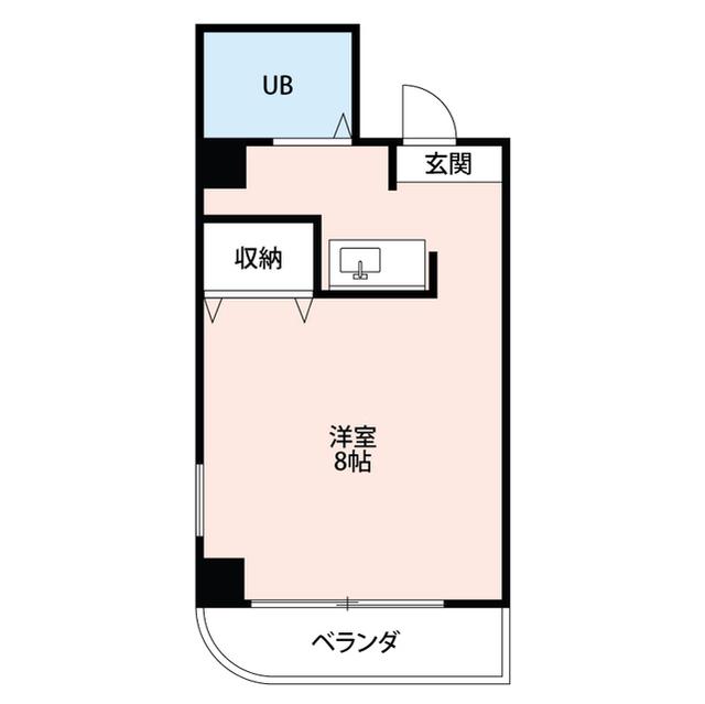 シーブリーズ東海(ワンルーム/4階)の間取り写真