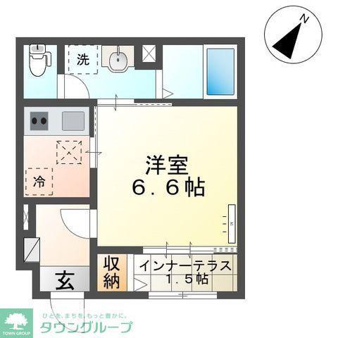 ハイムフェリクス(1K/1階)の間取り写真