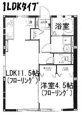 キャピタルコート(1LDK/2階)の間取り写真