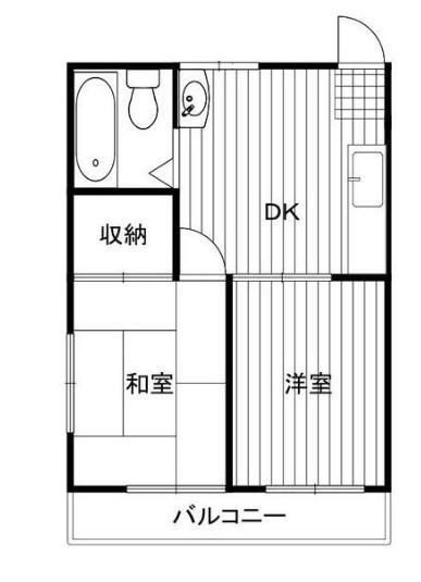 エルサリオ川口(2DK/1階)の間取り写真