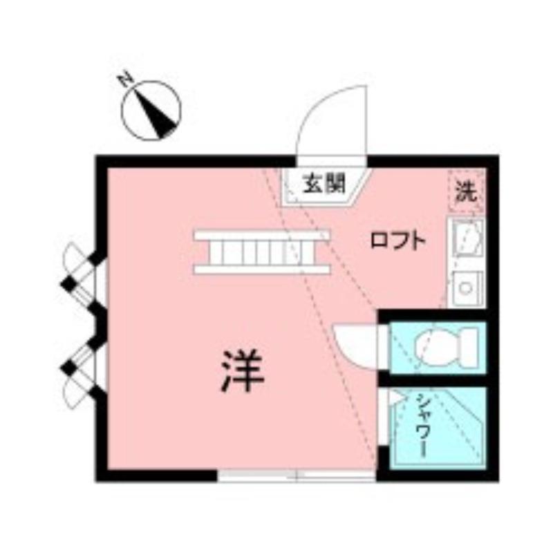 フェリス初台(ワンルーム/2階)の間取り写真