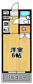 コンチネンタル大正(1K/8階)の間取り写真