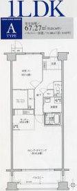 ソーラスフロント富船(1LDK/6階)の間取り写真