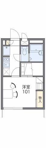 レオパレスラ・プランタン(1K/1階)の間取り写真
