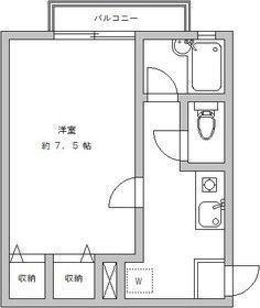 セットボヌール(1K/1階)の間取り写真
