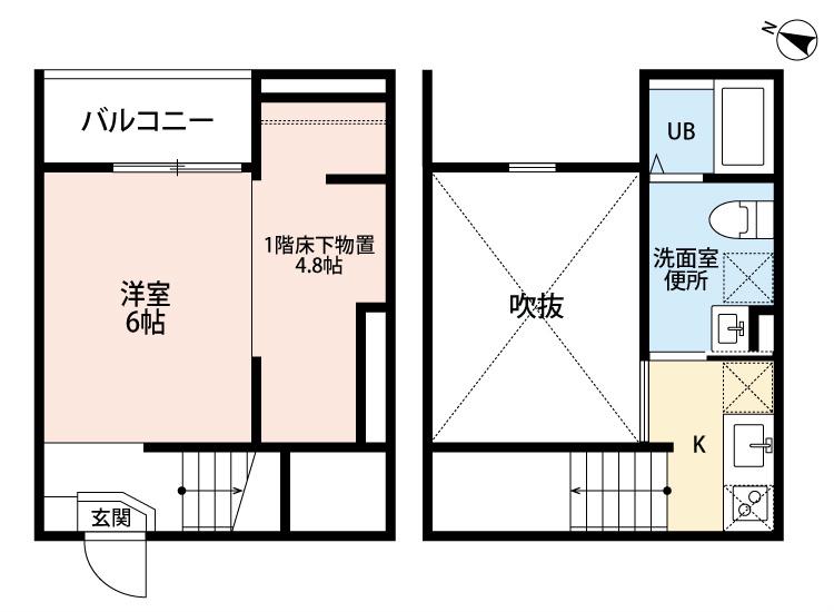 BREEZERESIDENCEMORIYAMA(1K/2階)の間取り写真