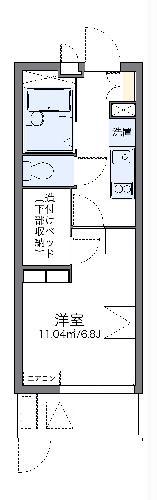 レオパレスおおさか御崎II(1K/1階)の間取り写真