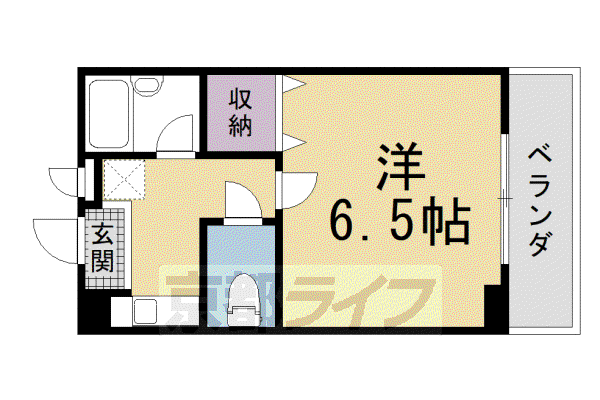 ハートランド227(1K/4階)の間取り写真