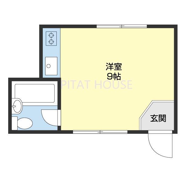 山下ビル(ワンルーム/2階)の間取り写真