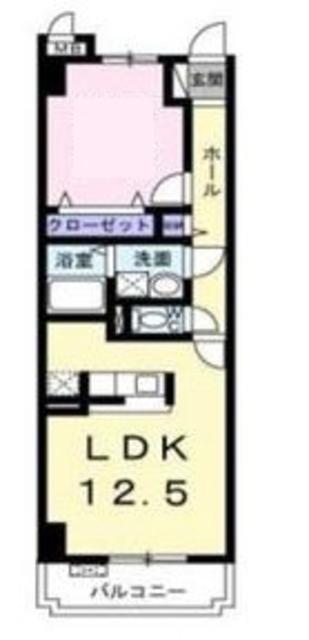 マウントック・フォルテ(1LDK/1階)の間取り写真