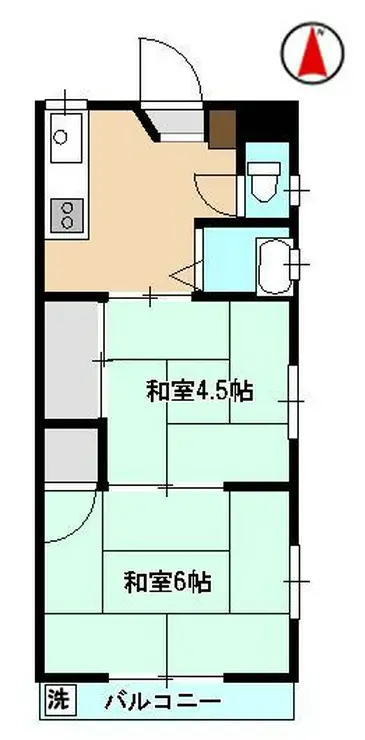 麦倉マンション 3階階 間取り