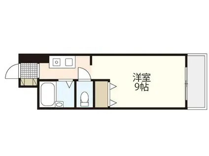 井口中村ビル(1K/2階)の間取り写真