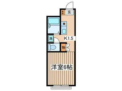 アム-ル橋本II(1K/1階)の間取り写真