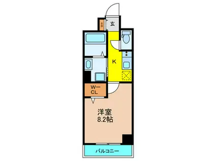 三矢町マンション(1K/1階)の間取り写真
