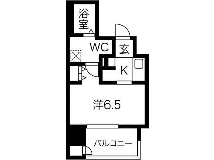 ワールドアイ大阪城イーストアドバンス(1K/10階)の間取り写真
