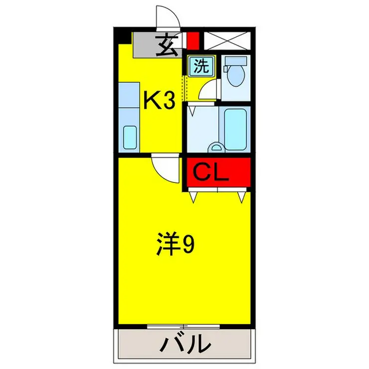 グレース八木3 2階階 間取り