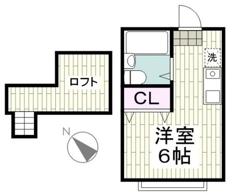 ハーミットクラブハウス二俣川 2階階 間取り