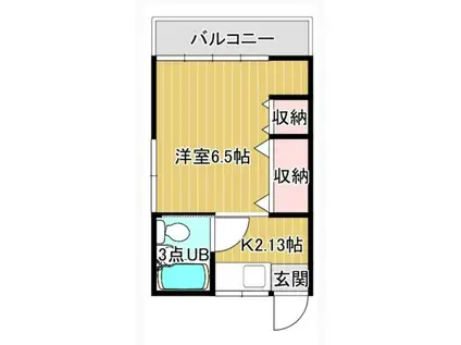 ステーツ今井I(1K/1階)の間取り写真