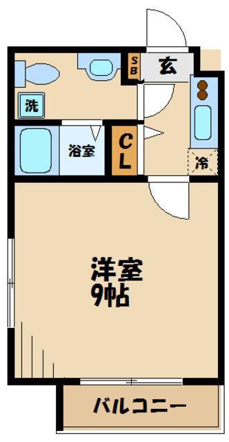 グリシーナ上北沢(1K/5階)の間取り写真