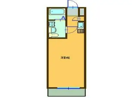 アルフォレスト森山(ワンルーム/3階)の間取り写真