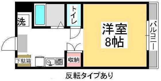サンライト津島I号館(1K/3階)の間取り写真
